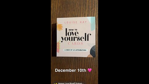12/10/23 card: love yourself