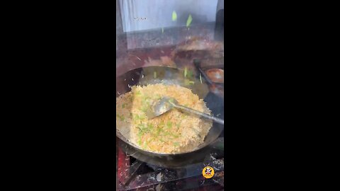 egg rice fry morning food