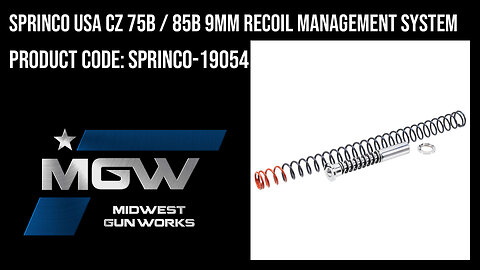 Sprinco USA CZ 75B / 85B 9mm Recoil Management System - SPRINCO-19054