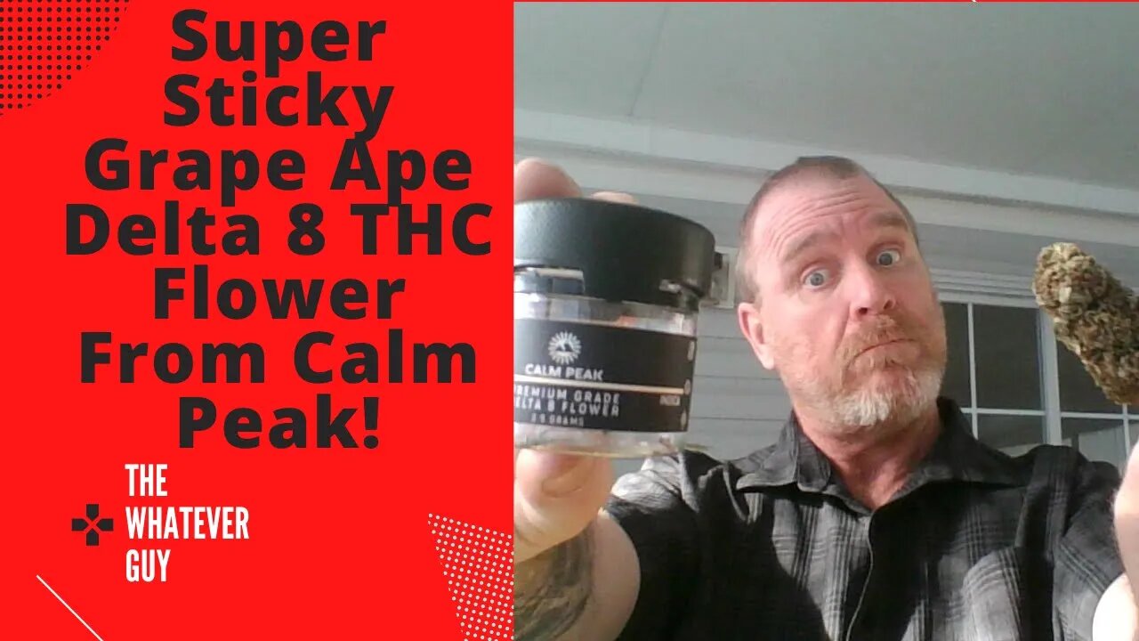 Super Sticky Grape Ape Delta 8 THC Flower From Calm Peak!