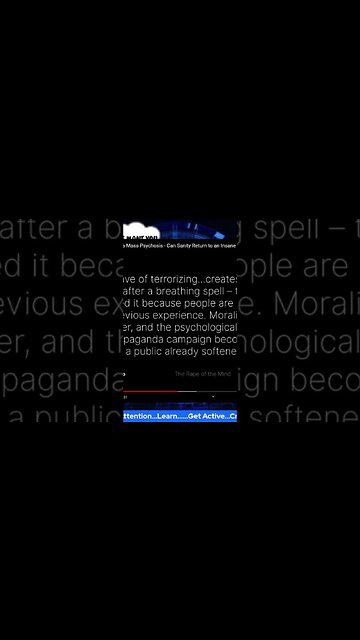 Waves of fear and propaganda happening now