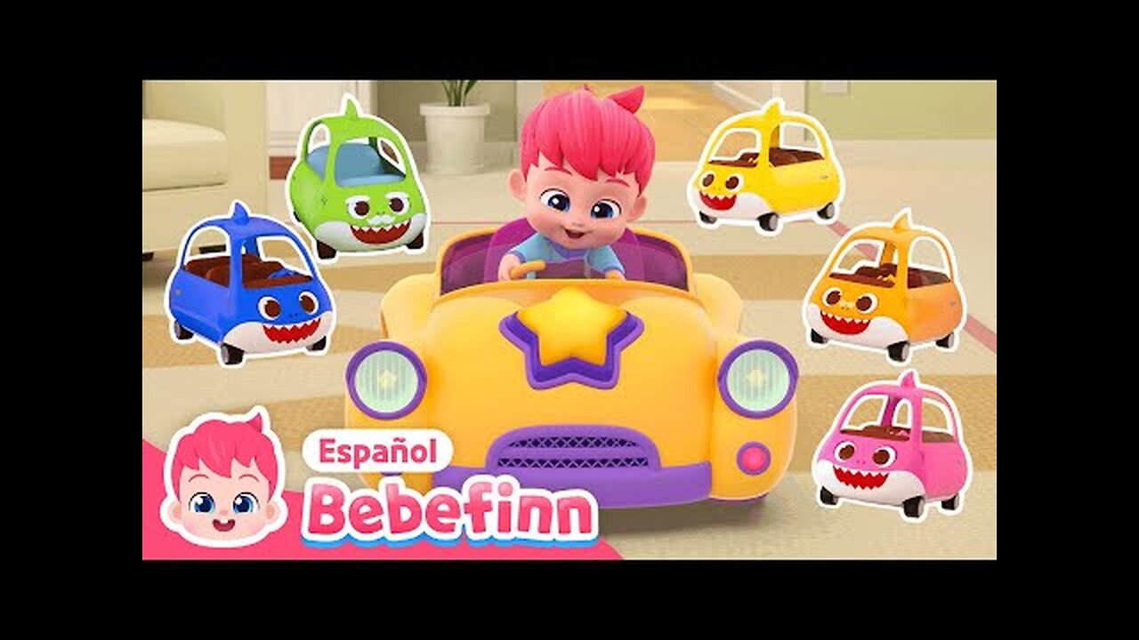 BebĆ© Autoš | Ā”A conducir! | Canciones Infantiles | Bebefinn en espaƱol