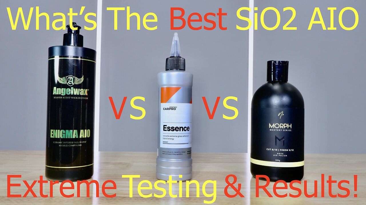 The Best SiO2 AIO (All in one) Car Polish! Angelwax Enigma AIO vs CarPro Essence vs Nv Morph