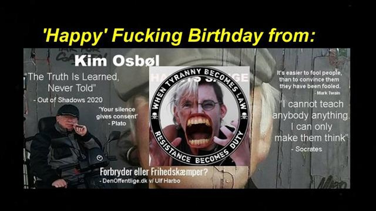 'Happy' Fucking Birthday from 58 years old Kim Osbøl! (Reloaded) [06.05.2022]