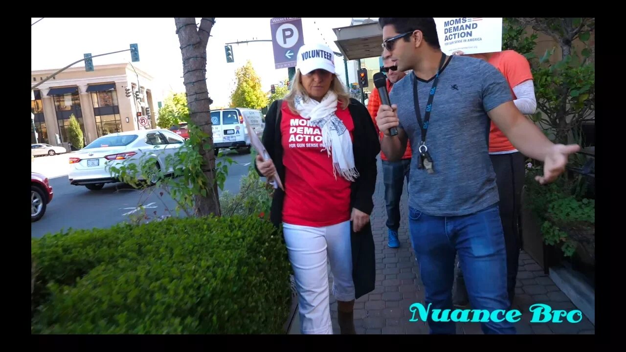 Interviewing Moms at Moms Demand Action Gun Control Protest in Walnut Creek