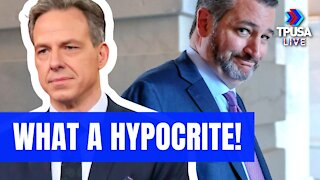 Maskless Jake Tapper Attacks Sen. Cruz For Not Wearing A Mask