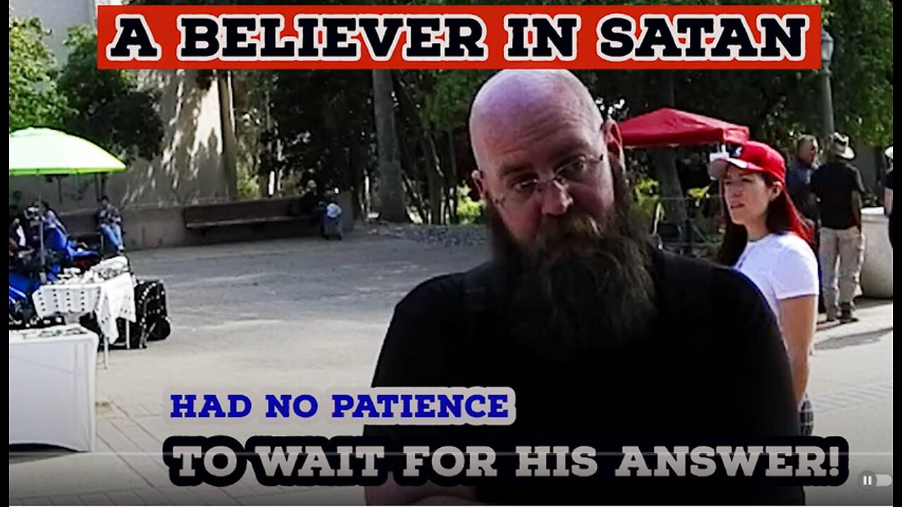 A Believer in Satan had no patience to wait for his answer!/BALBOA PARK