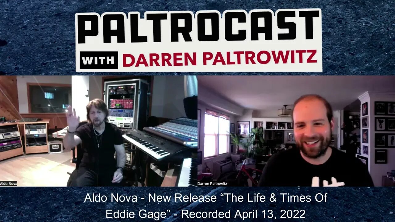 Aldo Nova interview with Darren Paltrowitz