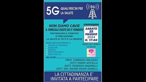 Intervista Dott. Fiorenzo Marinelli 25 maggio 2024 - conferenza 5G La Spezia