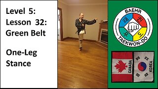 Baehr Taekwondo: 05-32: Green Belt: One-Leg Stance