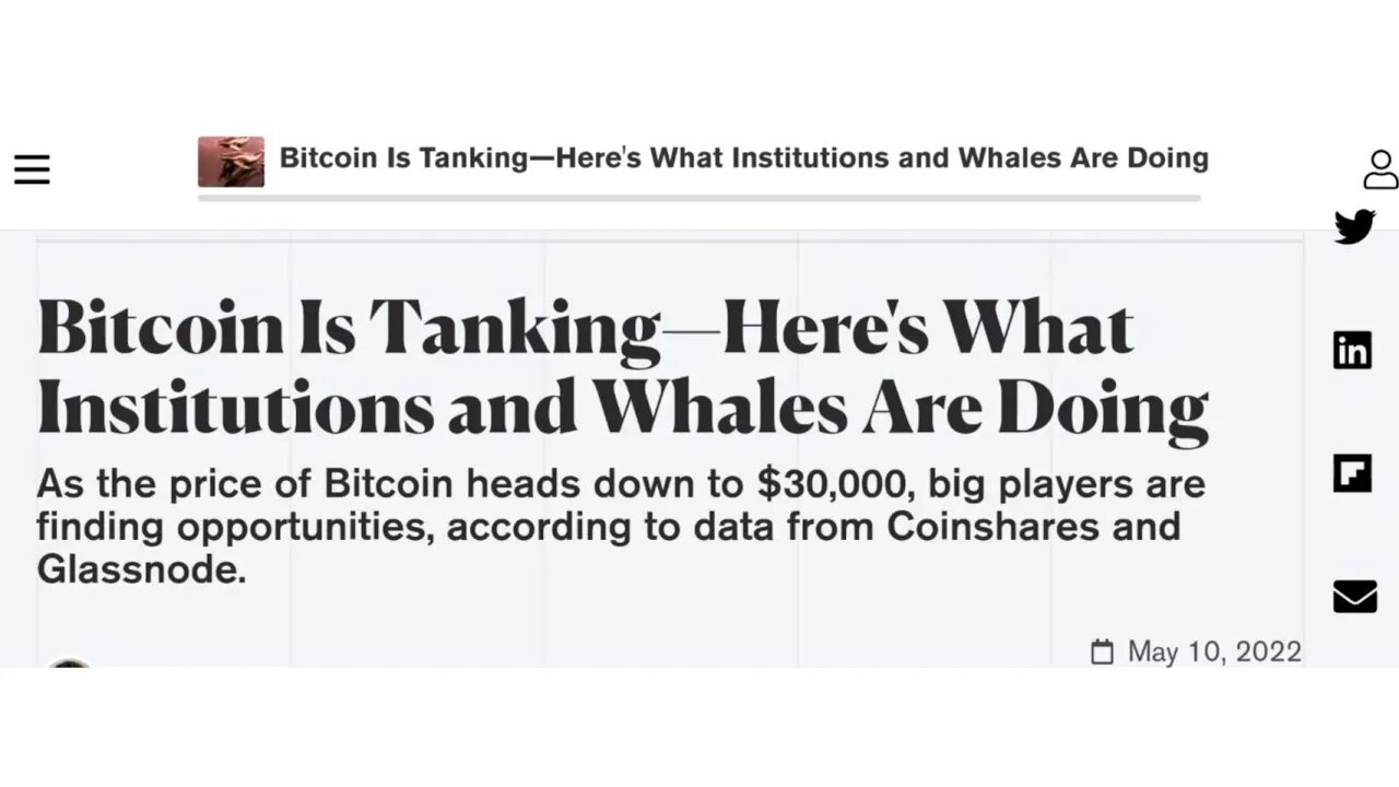 Bitcoin Is Tanking—Here's What Institutions and Whales Are Doing #cryptomash #cryptonews #viralvideo