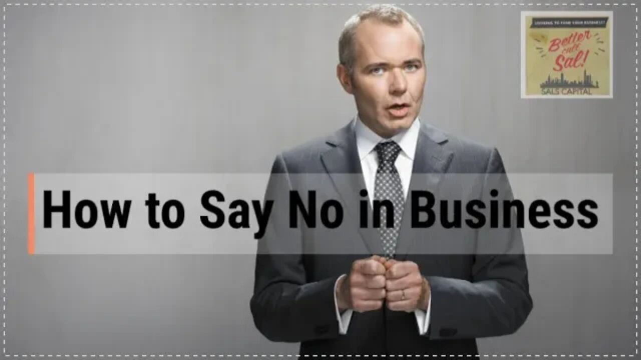 How to Say No in Business