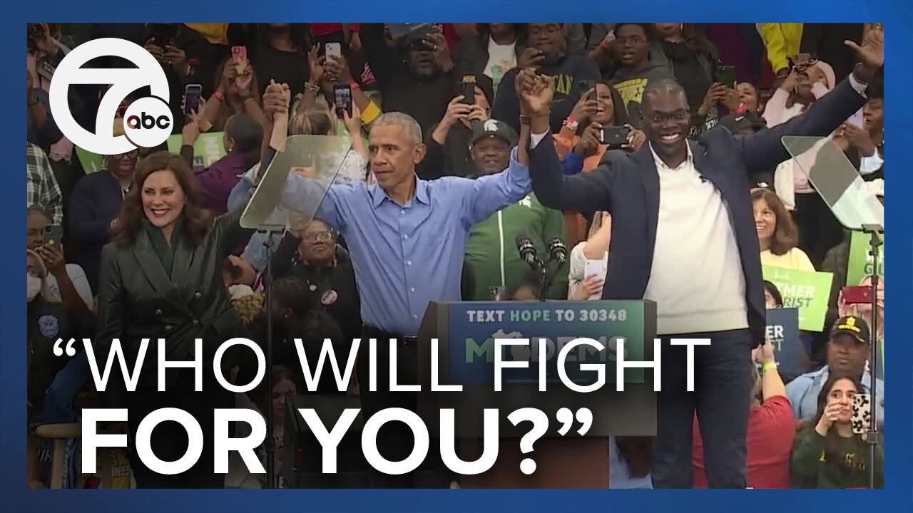 Obama joins Michigan Democrats for Get Out the Vote campaign