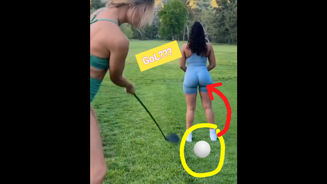 Play golf with beautiful girls👌