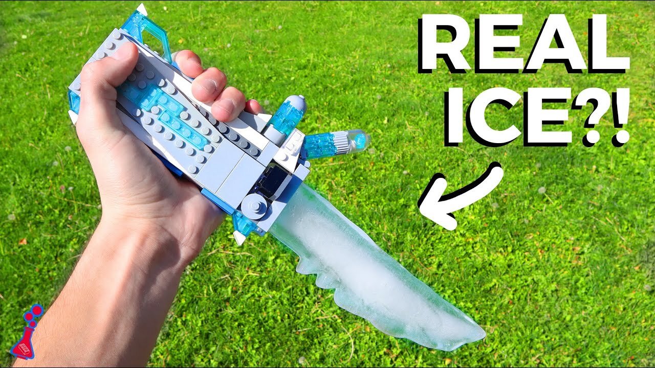 So I Made LEGO Ice Weapons, Using Real Ice...