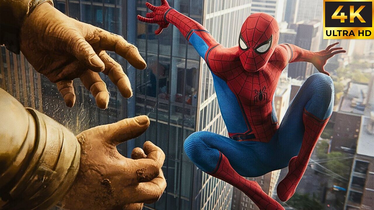 Spider-Man vs. Sandman Stunning Cinematic Fight in Ultra HD