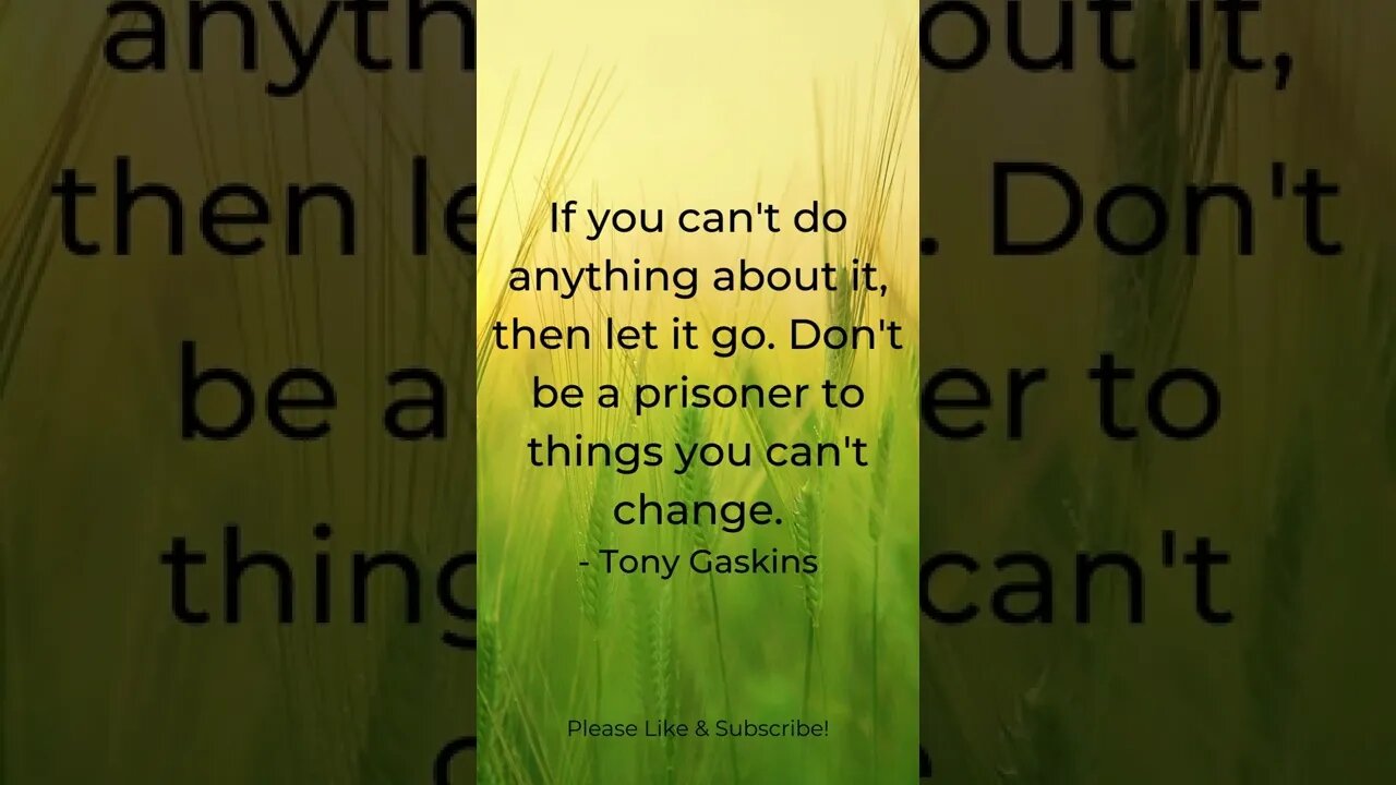 Don't Be a Prisoner