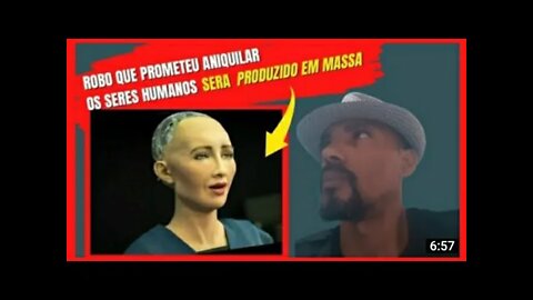 Robo que prometeu aniquilar os seres humanos sera produzido em massa