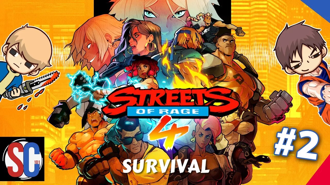 Streets of Rage 4 Survival Mode (Part 2) Blaze And Adam