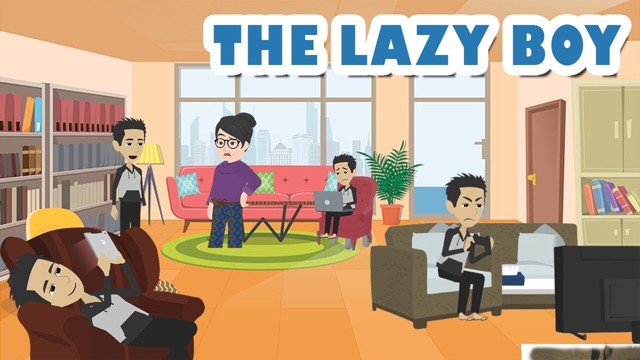 The lazy boy|Short Story|English Story|Kids Stories|Kafu Kids tv