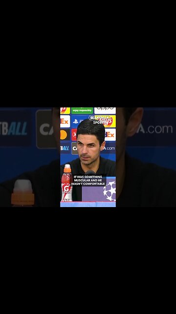 'Bukayo Saka tried to back heel the ball and he felt something!' | Mikel Arteta