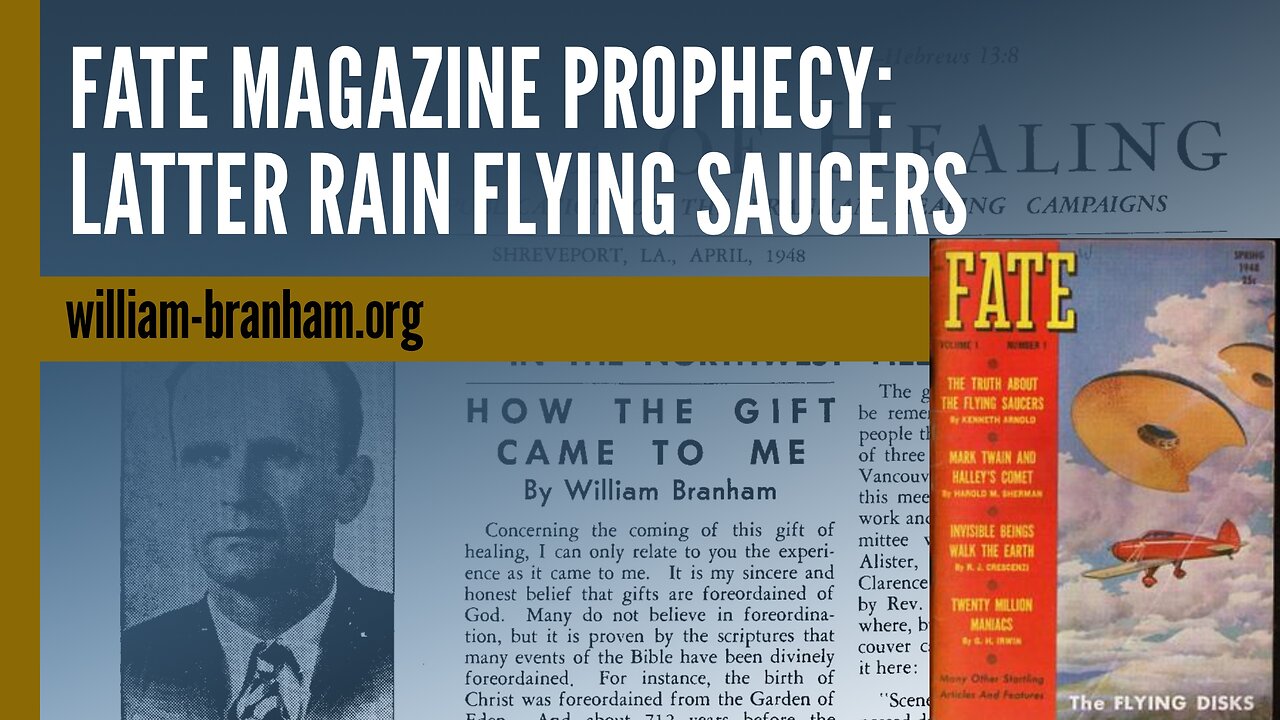 Fate Magazine Prophecy: Latter Rain Flying Saucers