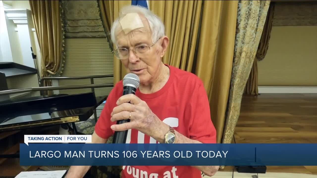 106-year-old Largo man shares the secrets to living a long, happy life