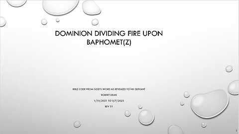 Dominion Bible Code v31