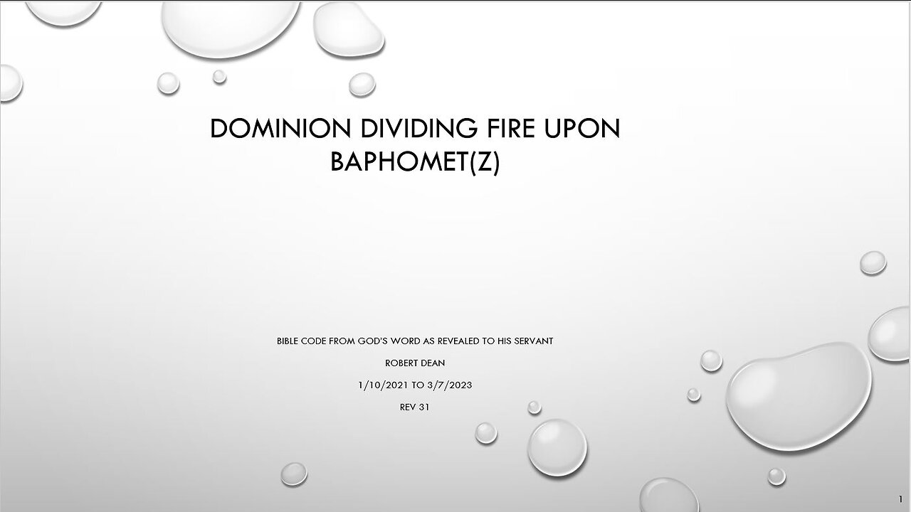 Dominion Bible Code v31