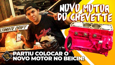 QUASE TUDO PRONTO PARA COLOCAR O NOVO MOTOR NO CHEVETTE DRIFT