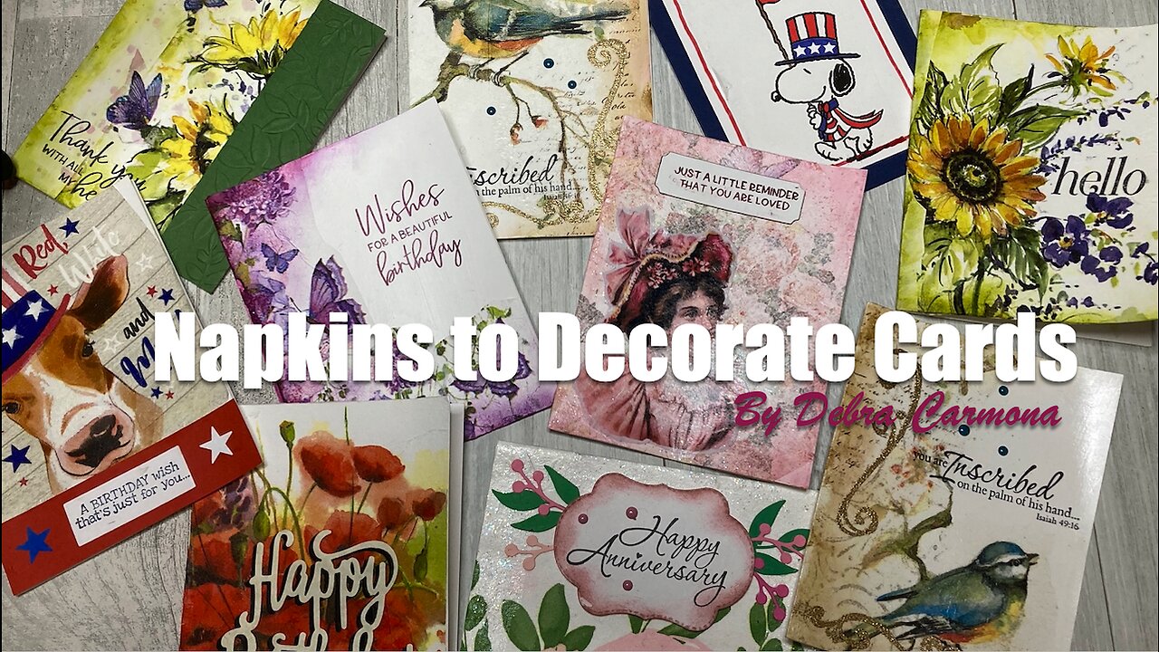 Napkins to Create Beautiful Cards