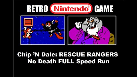 Chip 'N Dale: Rescue Rangers (NES) No Death Full Game Speed Run Walkthrough Guide under 20 minutes