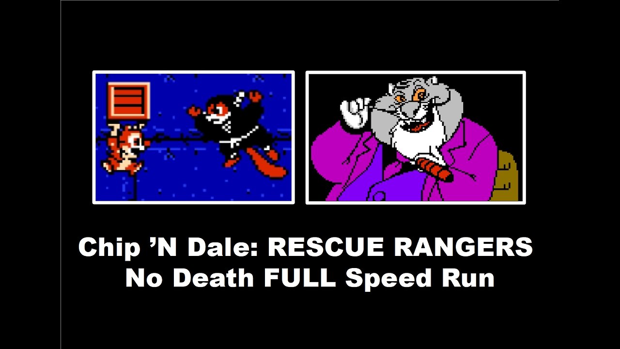 Chip 'N Dale: Rescue Rangers (NES) No Death Full Game Speed Run Walkthrough Guide under 20 minutes