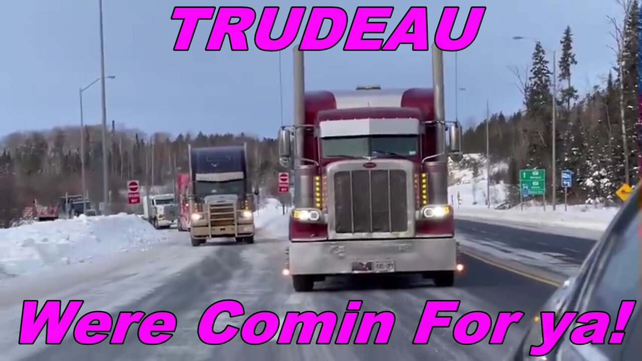 TRUDEAU we're coming for you! (Convoy tribute)