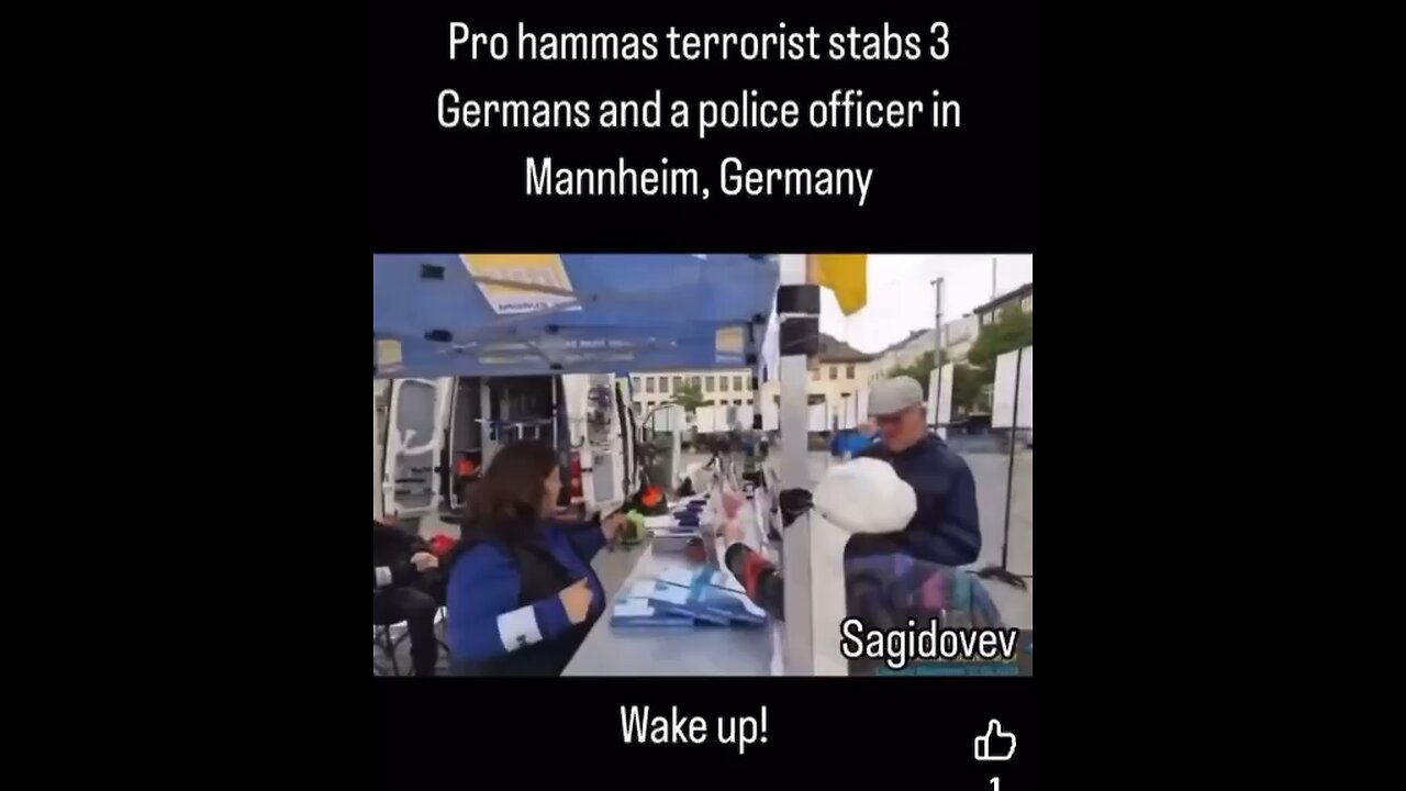 Pro Hamas terrorist ￼stabs 3 germans & a police officer ￼