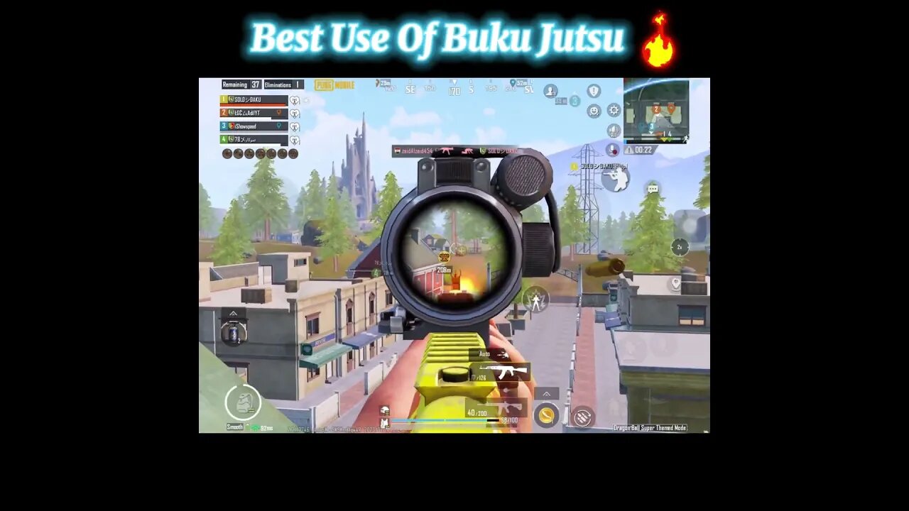 Perfect Use Of Buku Jutsu In Pubg Mobile #bgmi #shorts #shortsvideo