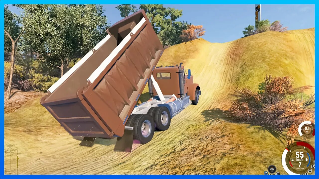 [Uphill truck] Truck & Hill Climb & JATO + DUMP TRUCK: BeamNG Drive #297