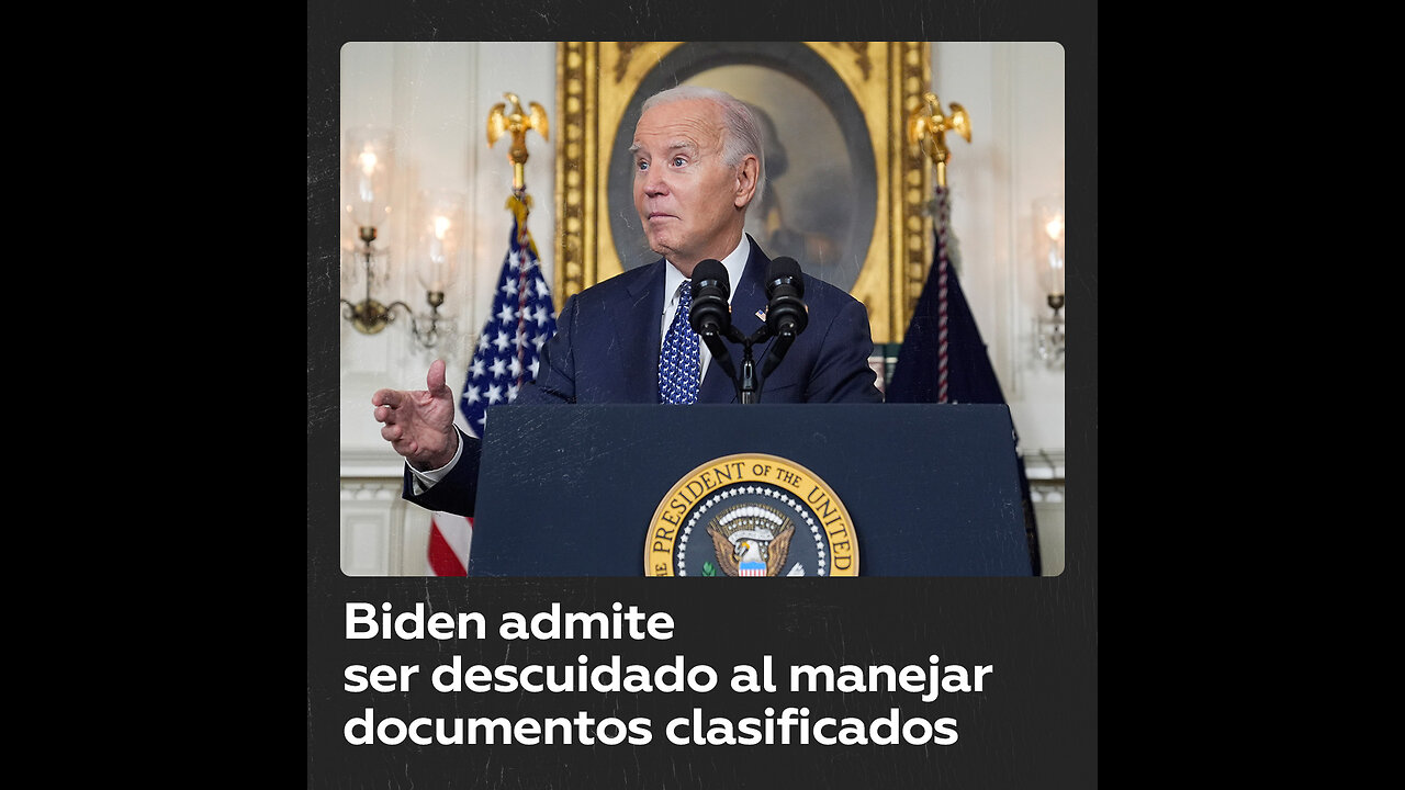 Biden culpa a su personal por el mal manejo de documentos clasificados