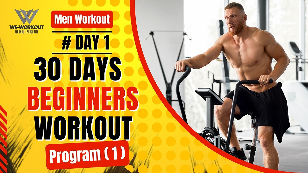 Day 1 of Men's 30-Day Workout Program for Beginners: Full-Body Blast!