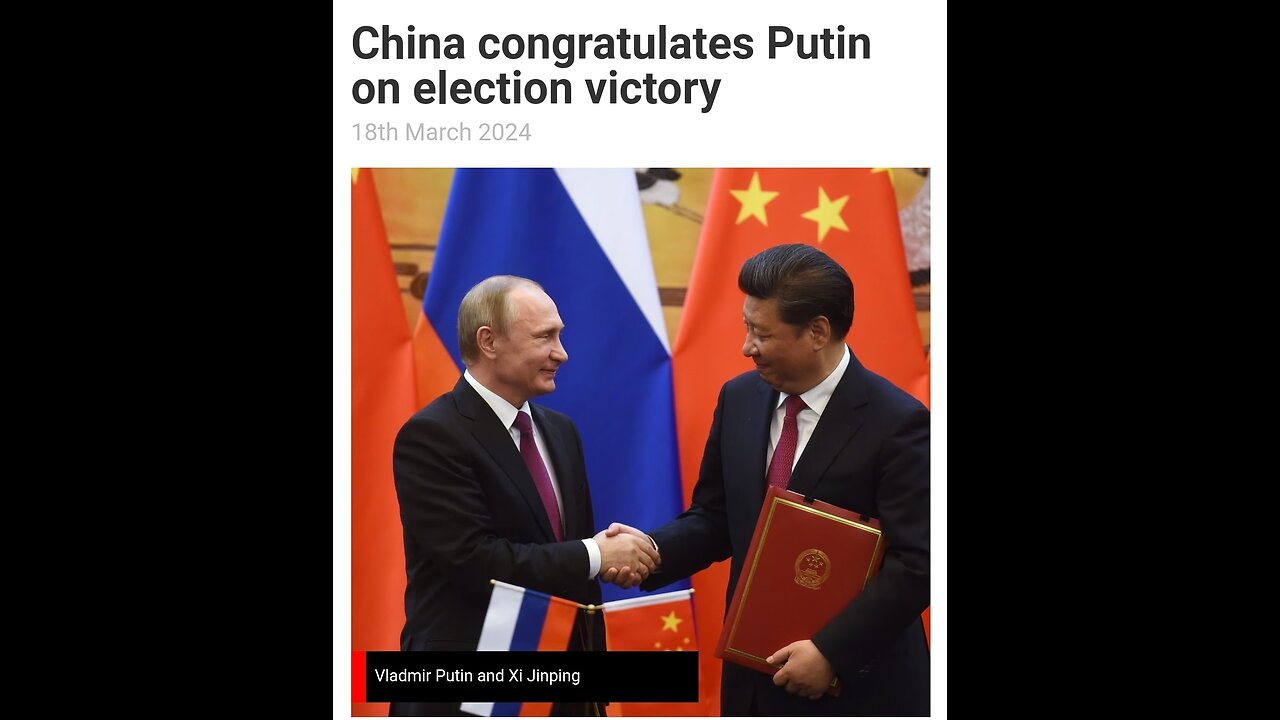 China congratulates Putin on election victory