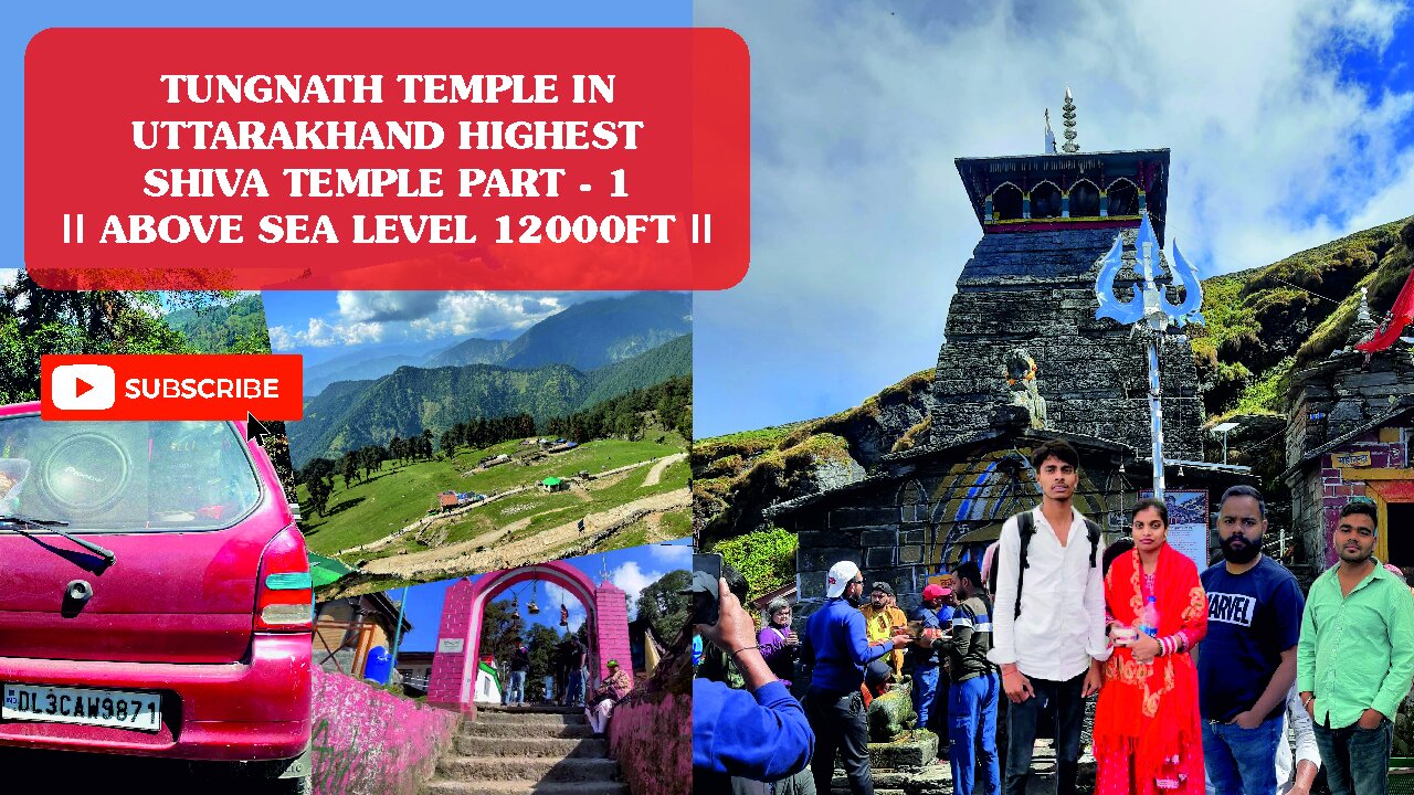 World Highest Shiva Temple Tungnath Mahadev Temple Trek Part - 1 || So Beautiful Place in Chopta 🙏