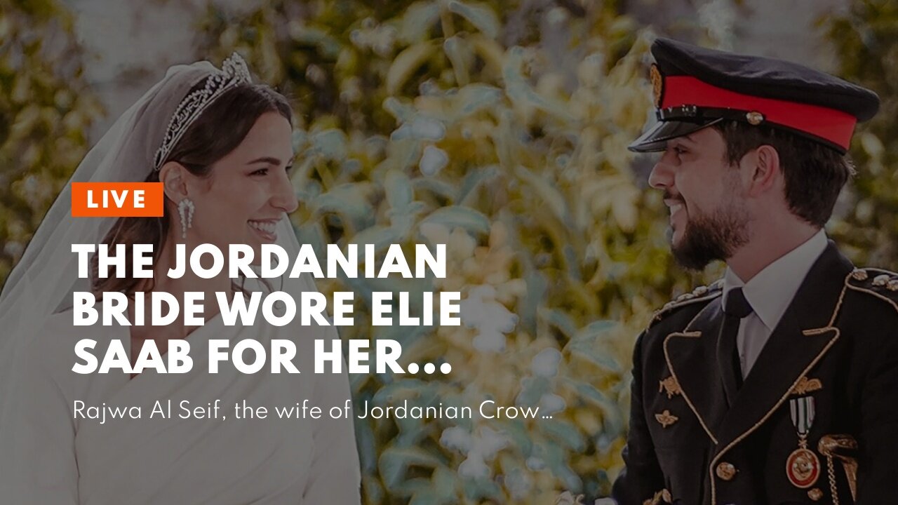 The Jordanian bride wore Elie Saab for her wedding, and it was stunning!