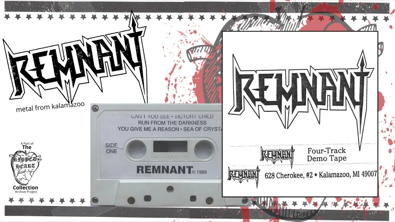 Remnant 🖭 Four-Track Demo Tape. Kalamazoo, Michigan Christian Metal