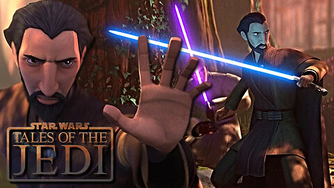 Count Dooku & Mace Windu Fight Raxus Security Guards Scenes - Star Wars: Tales Of The Jedi