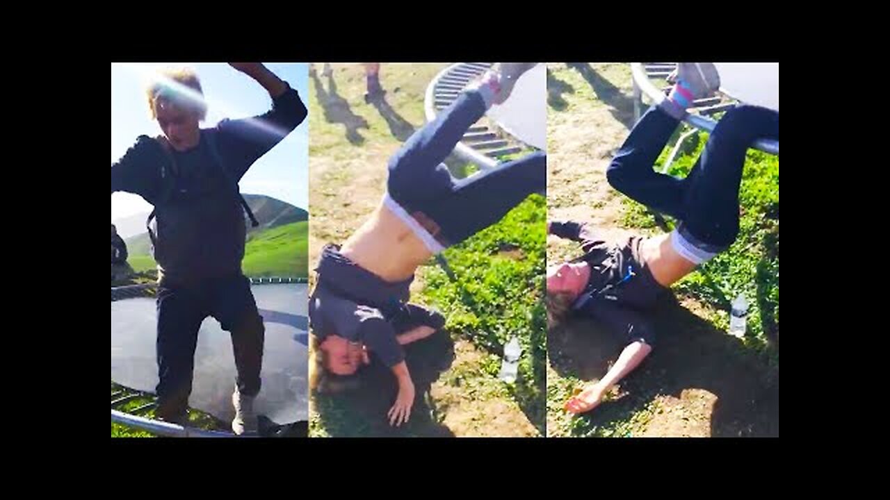 FUNNY99TEAM | FACE PLANT on a TRAMPOLINE! | FUNNY FAILS