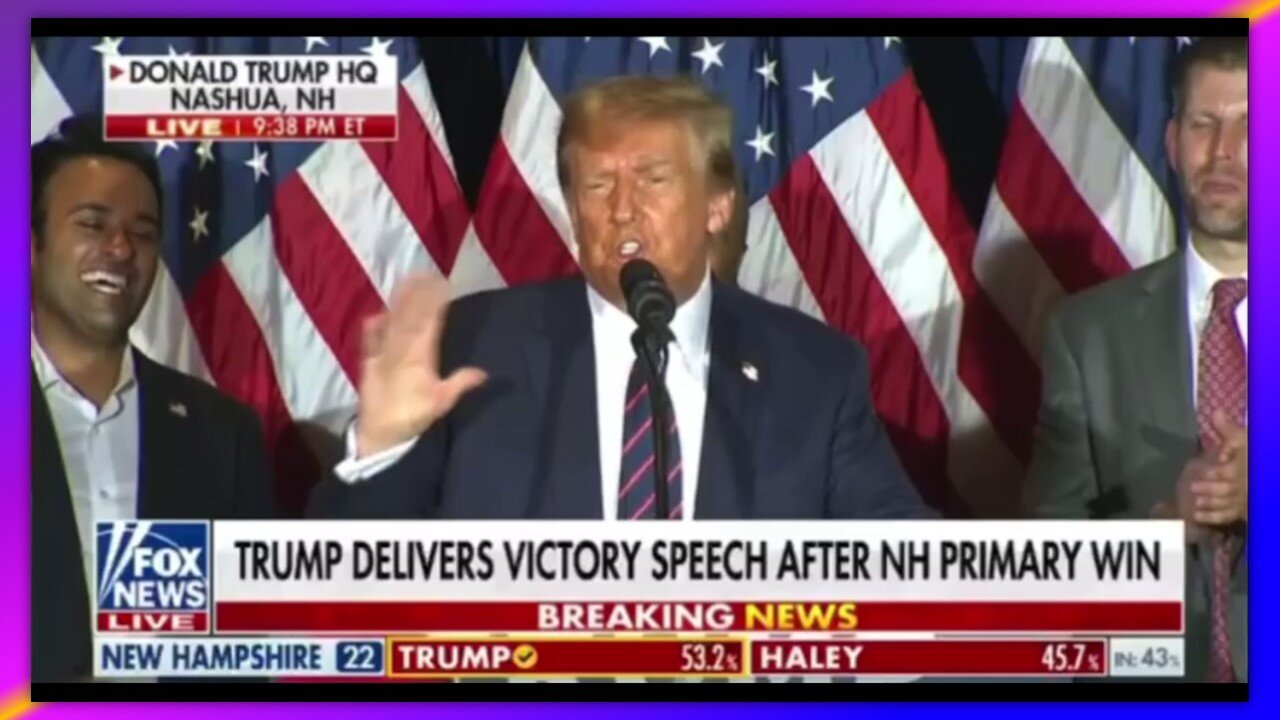 TRUMPS FULL VICTORY SPEECH IN NEW HAMPSHIRE - JANUARY 23, 2024