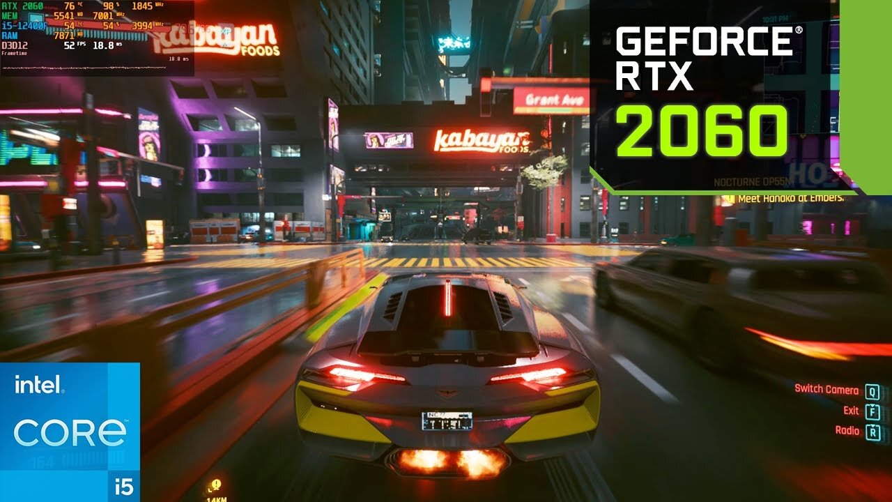 Cyberpunk 2077 - Gameplay | RTX 2060 6GB + i5-12400F | Game Play Zone