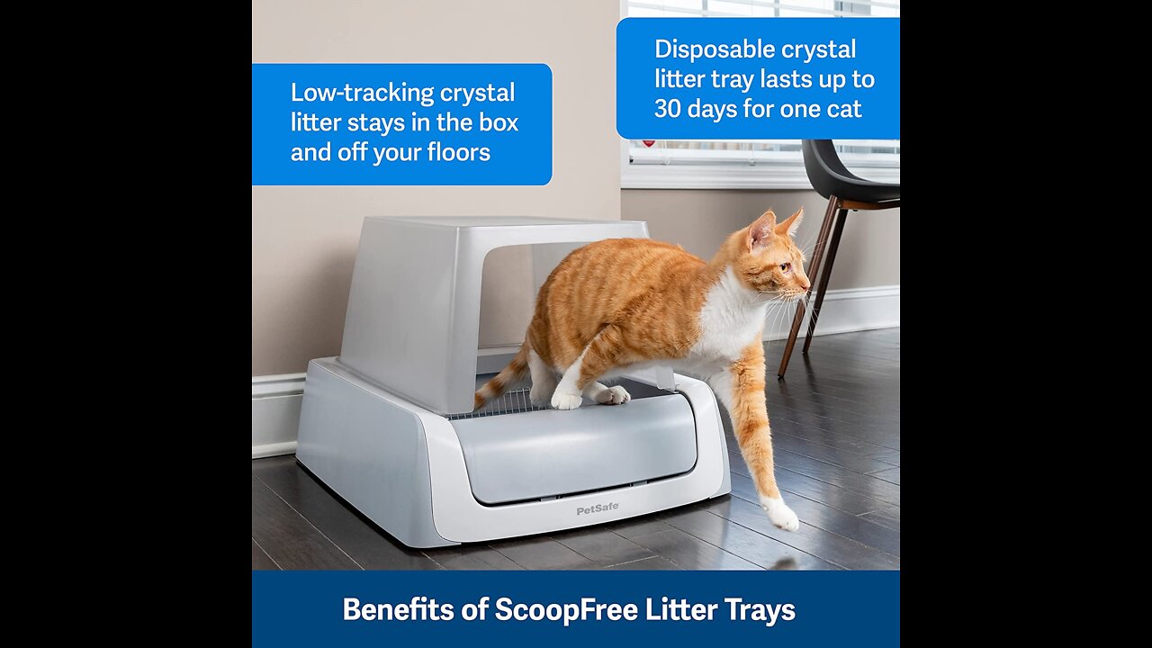 PetSafe ScoopFree Cat Litter Crystal Tray Refills for ScoopFree Self-Cleaning Cat