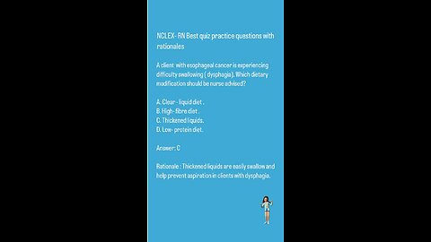 NCLEX- RN Professional standard quiz practice questions with rationals