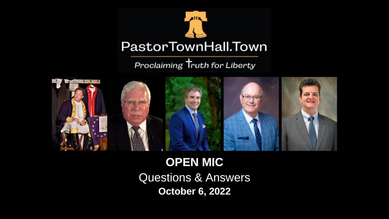 Pastor Town Hall - October 6, 2022 | Open Mic - Q&A